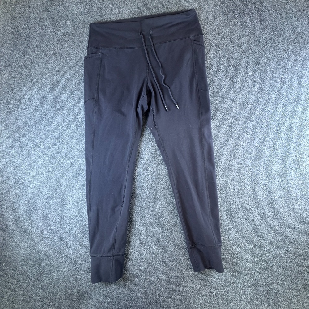 Spyder Active Jogger Pants Womens 30x25 Navy Blue Drawstring Pockets Tapered Leg